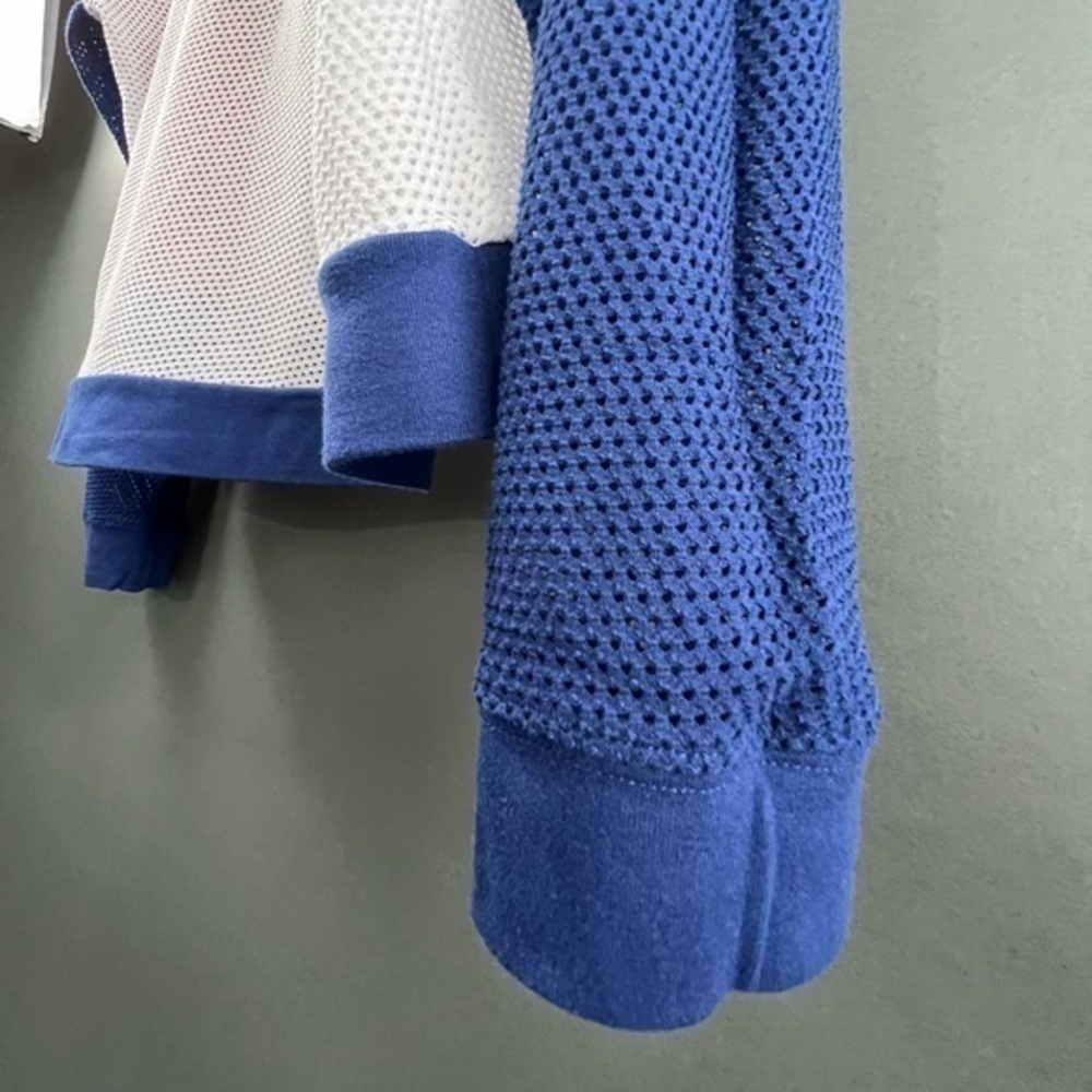 Tommy Hilfiger Sport Color Split Blocked Mesh Long Sleeve Shirt - Picture 15 of 16